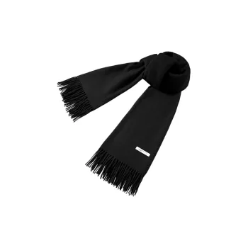 PSO Brand Knit Scarves Unisex Black/Carbon Gray/Cheese Apricot/Green