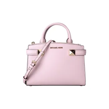 MICHAEL KORS Karla Leather Shoulder Bag, Crossbody Bag, Handbag Trumpets Women's Cherry Blossom Pink