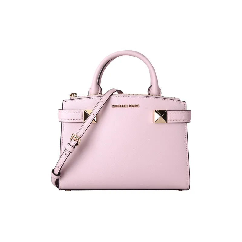 MICHAEL KORS Karla Leather Shoulder Bag, Crossbody Bag, Handbag Trumpets Women's Cherry Blossom Pink-0