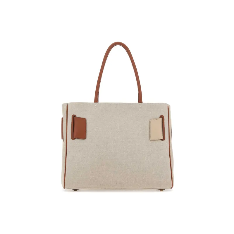 BOYY Calfskin With Cotton Tote Bag Shopping Bag Handbag Women's Ecru-2