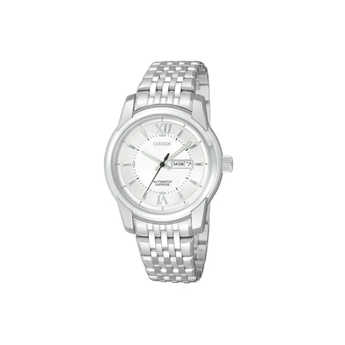 CITIZEN Automatic Mechanical Movement Stainless Steel Strap Watch Women's Watch White Dial-0