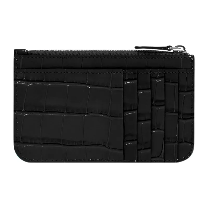 Balenciaga Cash Cow Leather Card Holder, Coin Purse, Wallet Tubas Women's Black-1