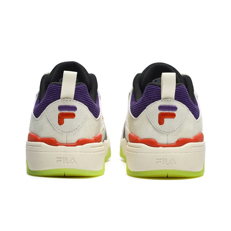 FILA FUSION Smash Smash Pack Low Top Skateboard Shoes Women's White Purple-3
