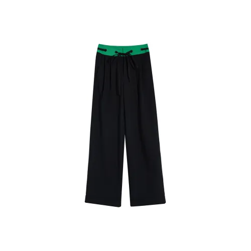 Ouyang Casual Pants Women's Black/Green