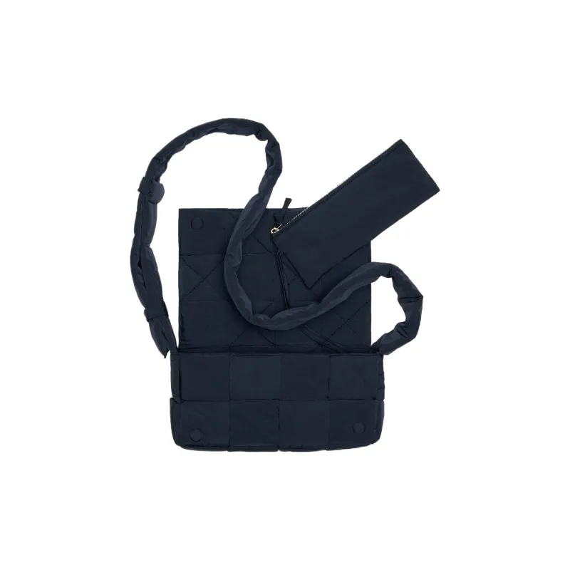 Bottega Veneta Padded Fabric Shoulder Bag Crossbody Bag Medium Size Men's Space Gray-3