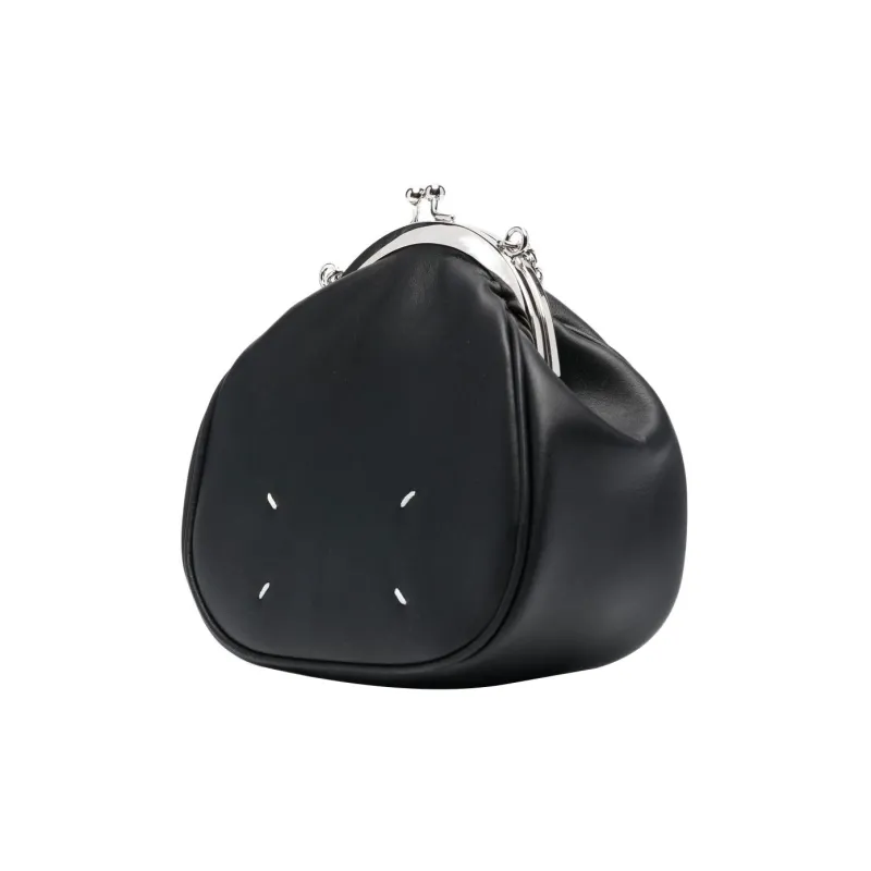 Maison Margiela Tabi Calfskin Crossbody Bags Women's Black-1