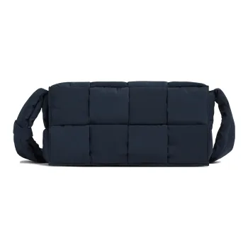 Bottega Veneta Padded Fabric Shoulder Bag Crossbody Bag Medium Size Men's Space Gray