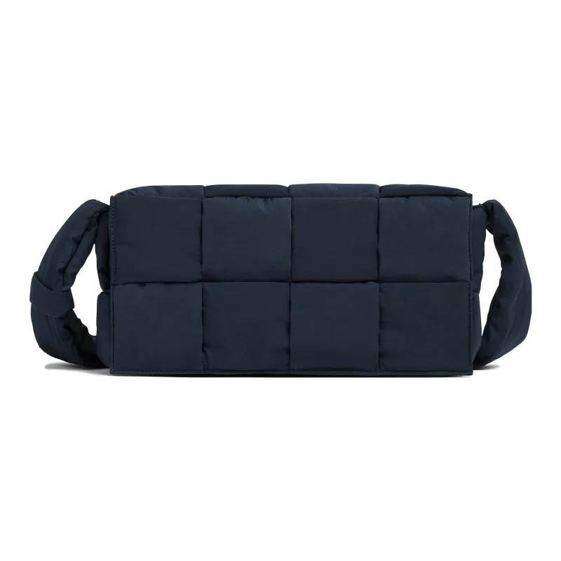 Bottega Veneta Padded Fabric Shoulder Bag Crossbody Bag Medium Size Men's Space Gray-0