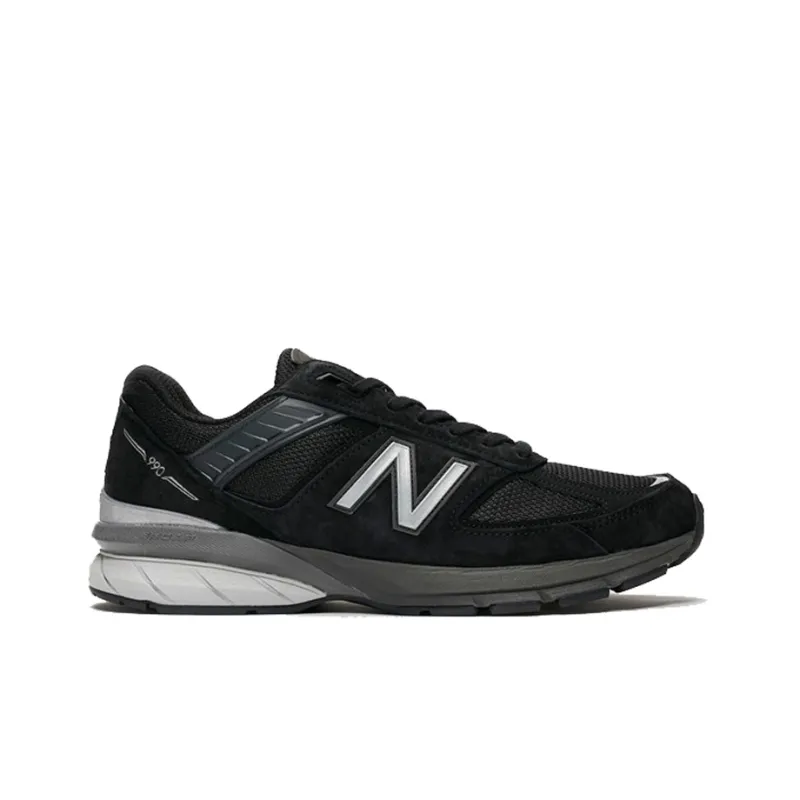 New Balance NB 990 V5 Cushioning Anti Slip And Wear Resistant Low Top Casual Running Shoes Men's Black 2E Width-1