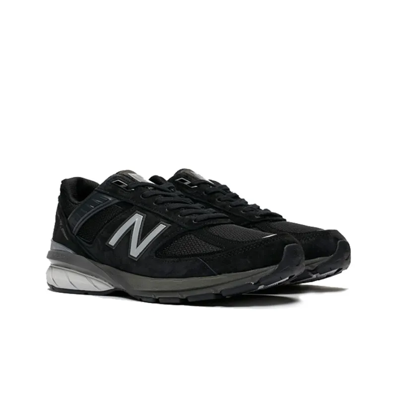 New Balance NB 990 V5 Cushioning Anti Slip And Wear Resistant Low Top Casual Running Shoes Men's Black 2E Width-2