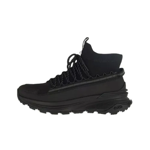 Moncler Casual Shoes Men High-Top Black