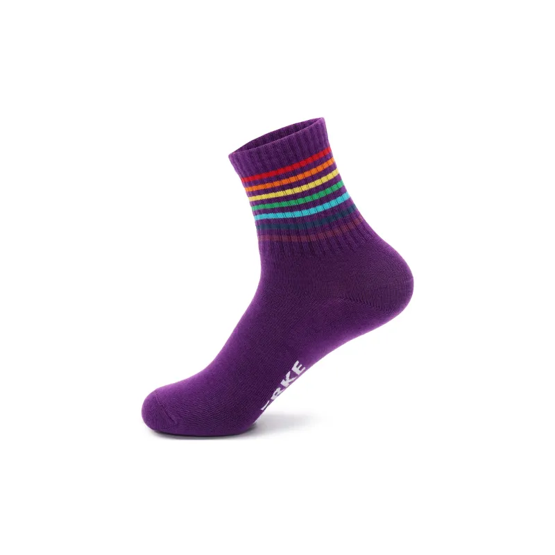 Erke Warm Sports Mid-Calf Socks Spring Summer Fall And Winter Women's 1 Set Of 3 Pack-1