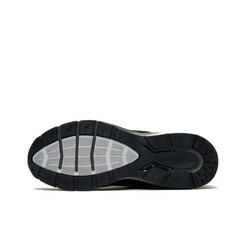 New Balance NB 990 V5 Cushioning Anti Slip And Wear Resistant Low Top Casual Running Shoes Men's Black 2E Width-4