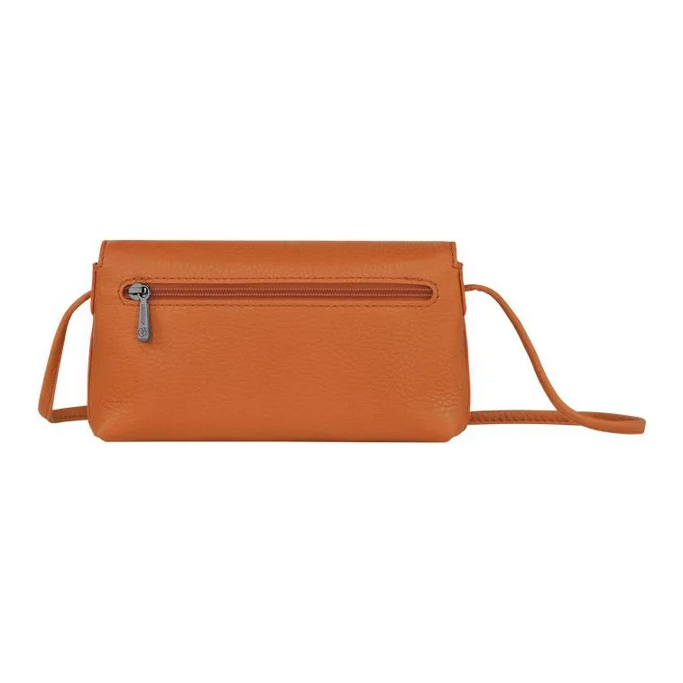 LONGCHAMP Roseau Essential Cow Leather Clutches Shoulder Bags Women's Orange-2