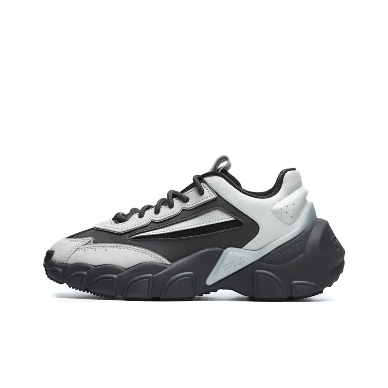 FILA Fashion Sneakers Cushioning Anti Slip And Wear Resistant Low Top Casual Shoes Women's Lotus Gray Forged Iron-0