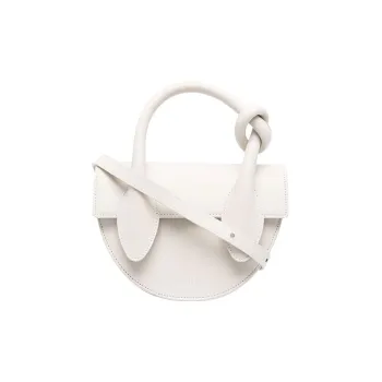 YUZEFI Mini Pretzel Leather Tote
