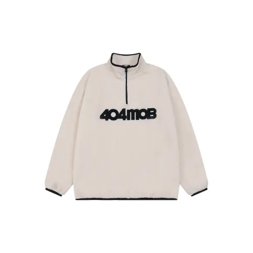 404MOB GANG Velvet Jacket Unisex Off White