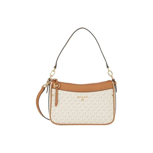 MICHAEL KORS Jet Set Charm PU Handbag, Shoulder Bag Medium Size Women's Beige