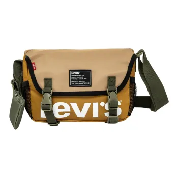 Levi's Polyester Shoulder Bag, Crossbody Bag Regular Unisex Green, Brown & Multicolor