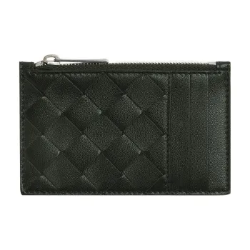 Bottega Veneta Intrecciato Zipped Card Holder