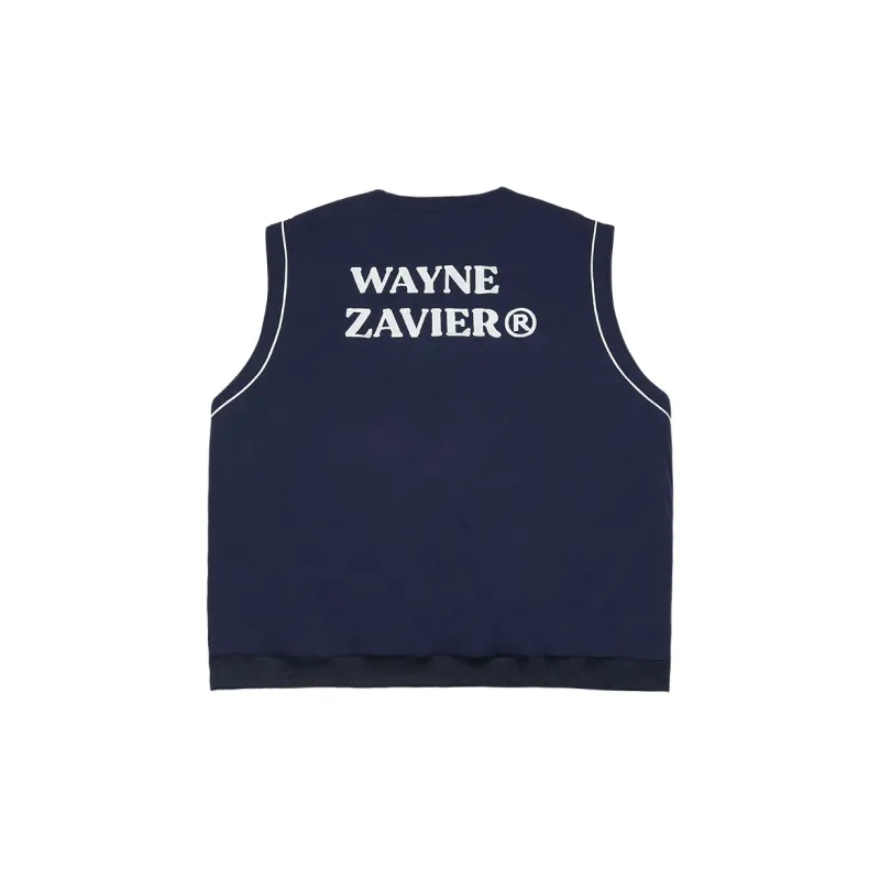 WAYNEXZAVIER Loose Fit Thickened Jacket Men's Dark Blue-1