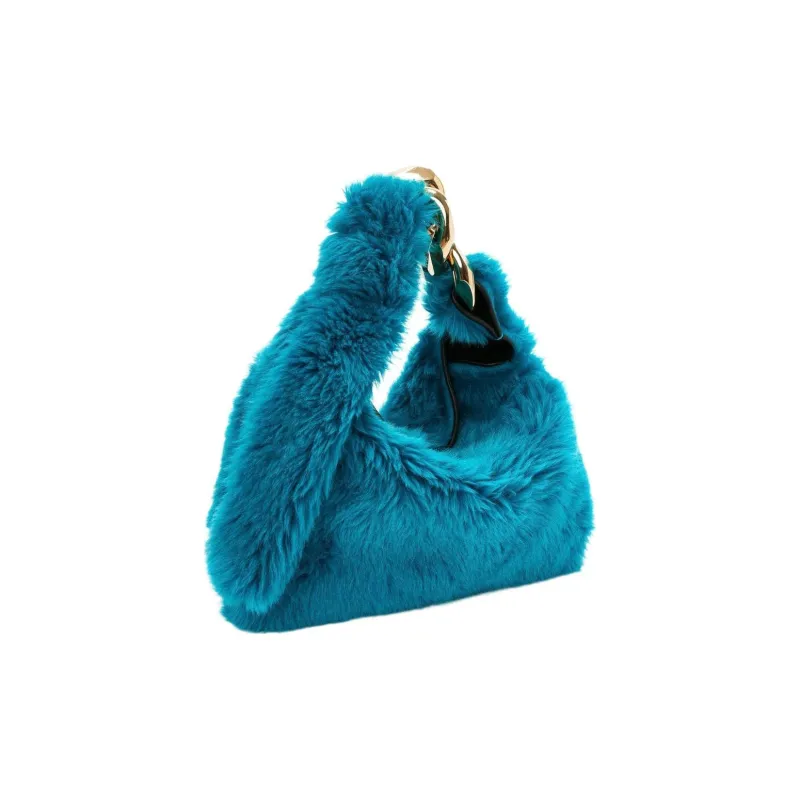 JW Anderson Polyester One Shoulder Handbag Small Size Women's Cyan-2