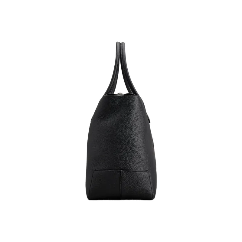 TOD'S DI Soft Calfskin Tote Bag Shopping Bag Shoulder Bag Handbag Medium Size Women's Black-1