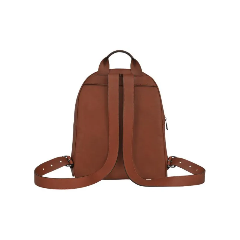 LONGCHAMP 3D Calfskin With Sheepskin Trim Backpack Women's Brown-2