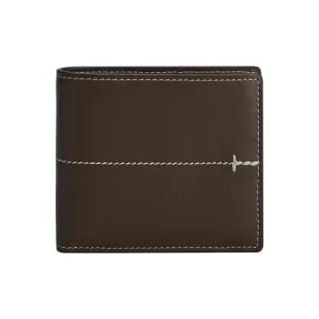 TOD'S Leather Card Holder Wallet Men's Brown
