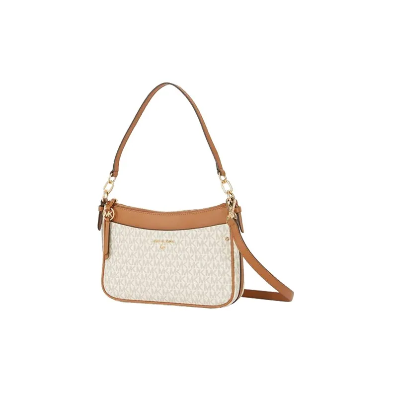 MICHAEL KORS Jet Set Charm PU Handbag, Shoulder Bag Medium Size Women's Beige-1