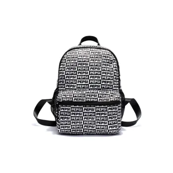 Pepsi Fabric Backpack Regular Unisex Black White