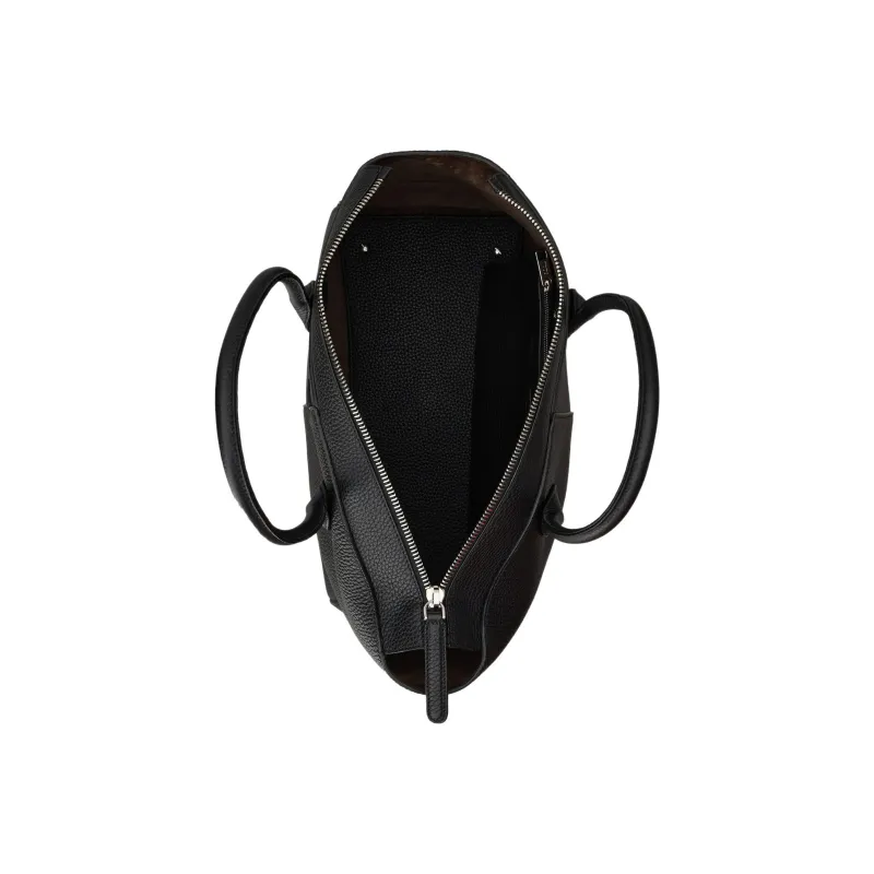 TOD'S DI Soft Calfskin Tote Bag Shopping Bag Shoulder Bag Handbag Medium Size Women's Black-3