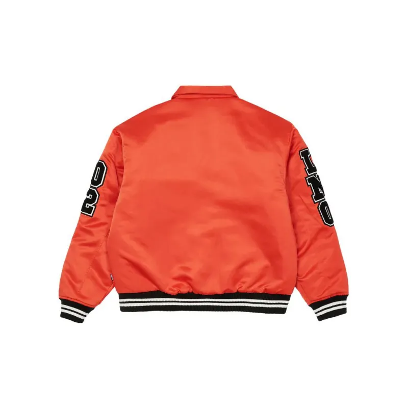 PALACE Satin Varsity Jacket-1