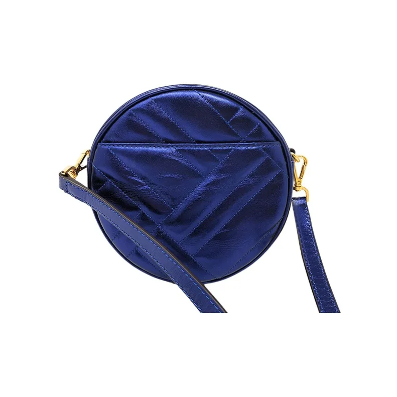 MICHAEL KORS Vivianne Leather Round Cake Bag Shoulder Bag Crossbody Bag Women's Midnight Blue-1