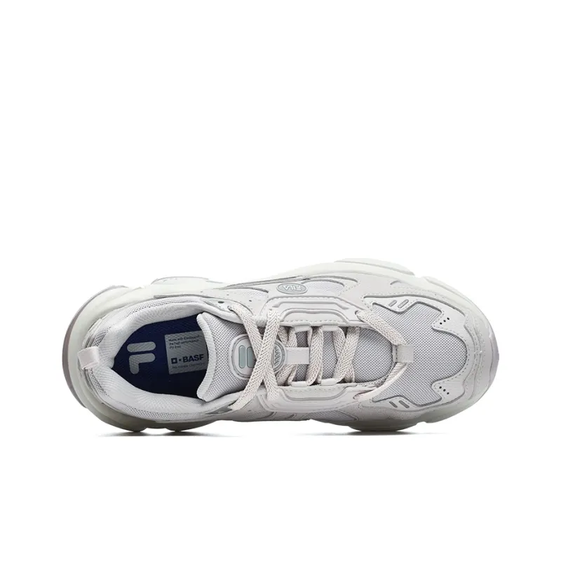 FILA FUSION Rjv D Anti-Slip Wear-Resistant Low-Top Casual Running Shoes Women's Gray Purple Silver-2