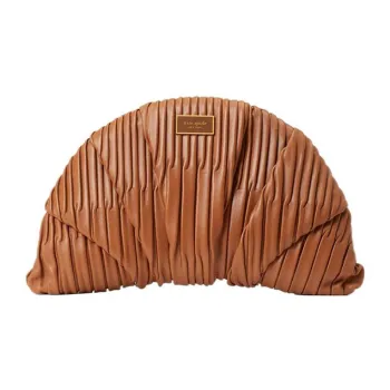 Kate Spade Patisserie Leather One Shoulder Crossbody Clutch Women's Brown