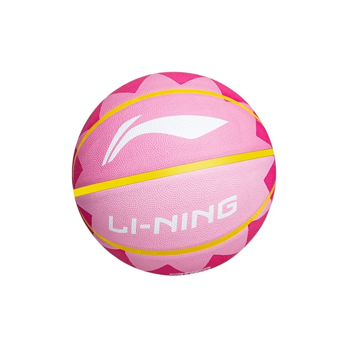 LiNing Rubber Basketball Pink Size 7 Training Unisex-1