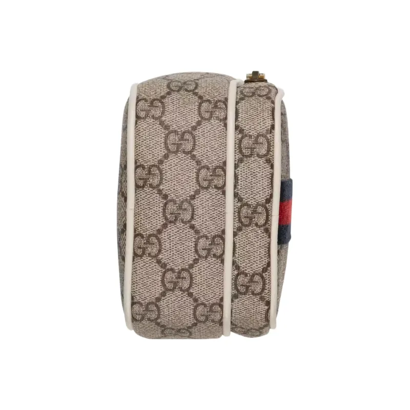 GUCCI Ophidia Monogram Messenger Crossbody Bag Male Beige-4