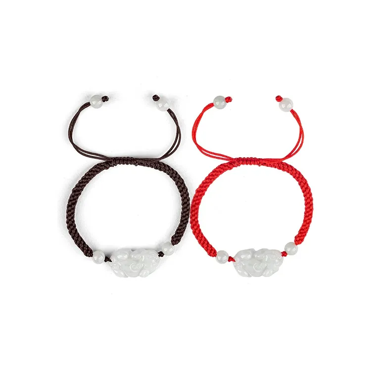 KING TAI SANG Bean Type Jadeite Bracelets Unisex-4
