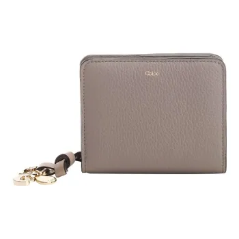 Chloe Calfskin Wallet Women's Taupe
