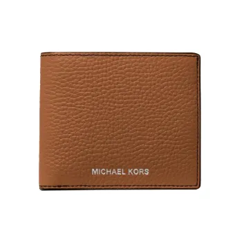 MICHAEL KORS Hudson Pebbled Leather Slim Billfold Wallet