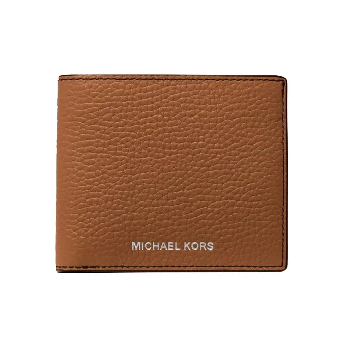 MICHAEL KORS Hudson Pebbled Leather Slim Billfold Wallet-0