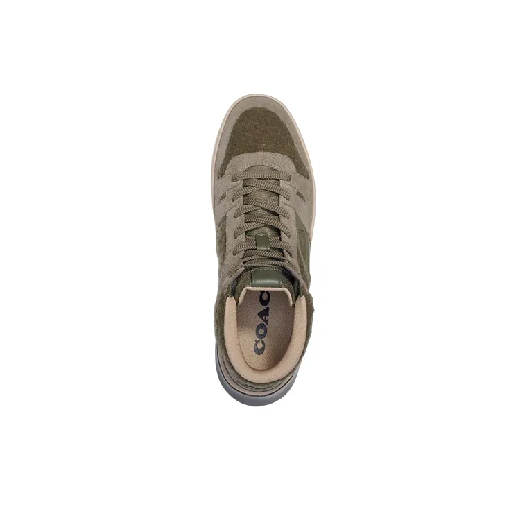 COACH High Top Stylish Skateboarding Shoes Men's Army Green-3