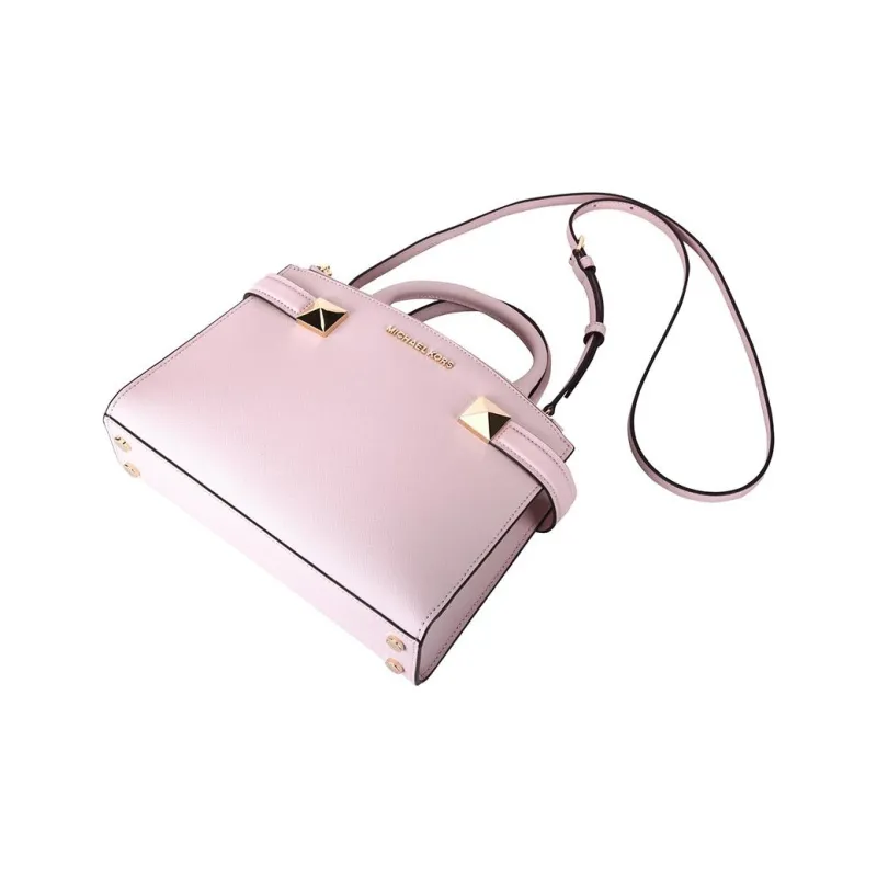 MICHAEL KORS Karla Leather Shoulder Bag, Crossbody Bag, Handbag Trumpets Women's Cherry Blossom Pink-3