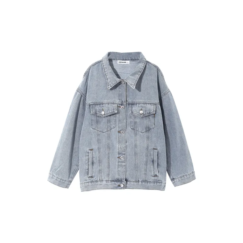 Adeworn Denim Jackets Unisex Light Blue-1