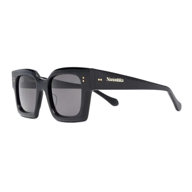 NANUSHKA Plate Butterfly Sunglasses Women's Black-1