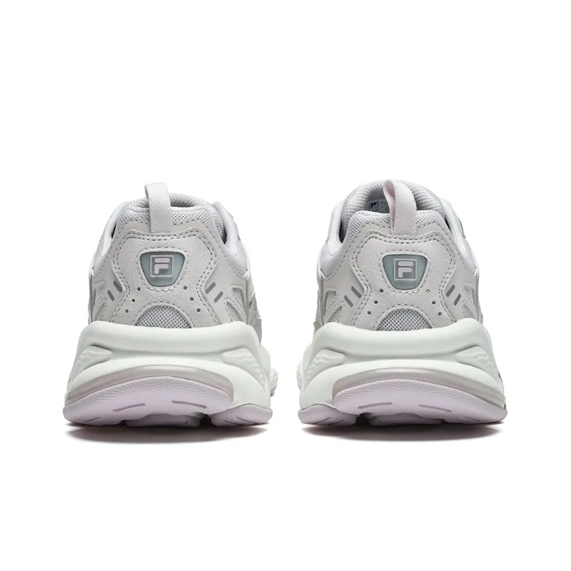 FILA FUSION Rjv D Anti-Slip Wear-Resistant Low-Top Casual Running Shoes Women's Gray Purple Silver-3