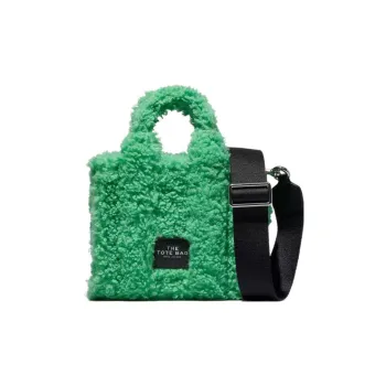 MARC JACOBS Plush Tote Bag Shopping Bag Shoulder Bag Crossbody Bag Handbag Mini Women's Green