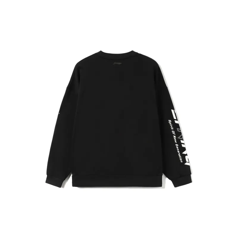 LiNing Sports Life Collection Sweatshirt Unisex Black-1