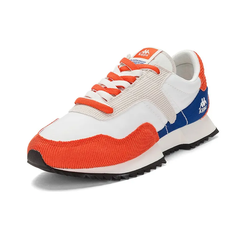 Kappa Anti Slip And Wear Resistant Lightweight Low Top Casual Running Shoes Unisex White Red-1